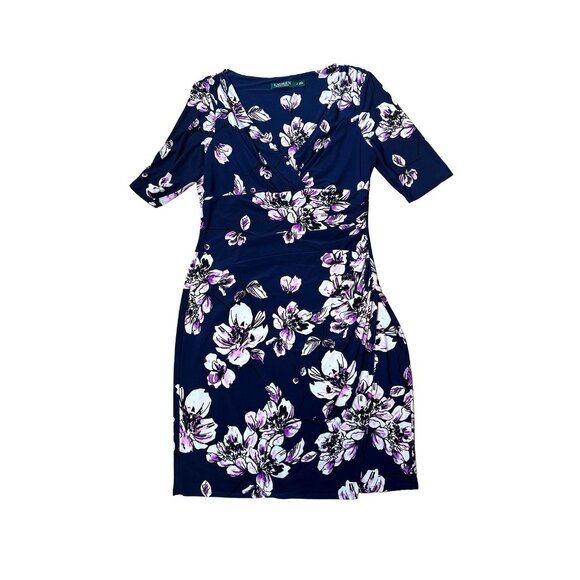Ralph Lauren Faux Wrap Floral Dress - Picture 3 of 4